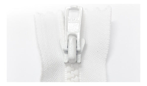 50 White YKK 12cm Fixed Zipper Pulls 2