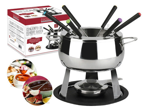 Conjunto Fondue Chocolate Jantar Romântico 11 Peças 0