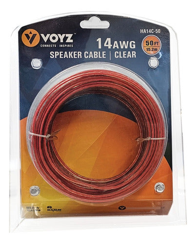 Cable P Parlantes 14 Awg 1,6 Mm Diámetro Cobre Libre O2 15mt 0