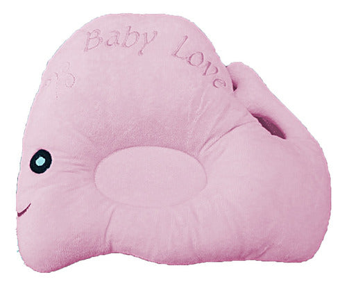 DomBielyy Almohada Almohadon Bebe Super Suave Diseño Ballena Rosa 0