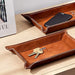 Navaris Synthetic Leather Tray Set - 2 Organizer Trays 2