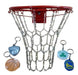 FJ PROFESIONAL Basketball Net with 12 Hooks, Zinc Chain Num 25 0