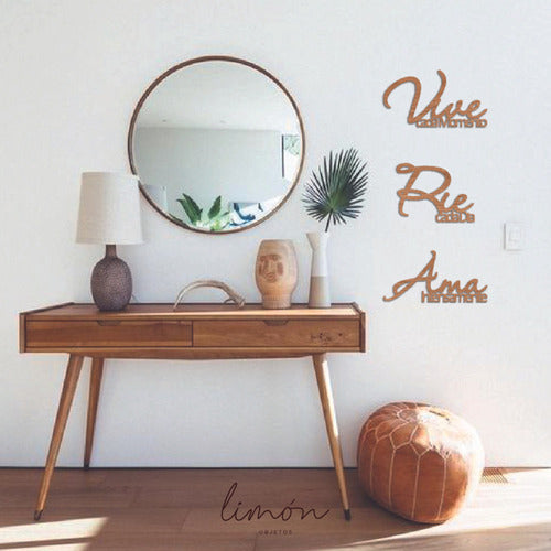 Limón Objetos Modern Wooden Decorative Frame Quotes Live Laugh Love 7