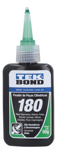 Tek Bond Fijador De Piezas Cilindro / Rodamientos 180 Verde Por 50 Gr 0