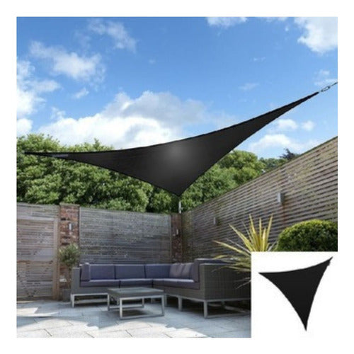 Toldo Vela Sombra Viento Y Granizo - 4*4*5.6 Triangulo Negro 1