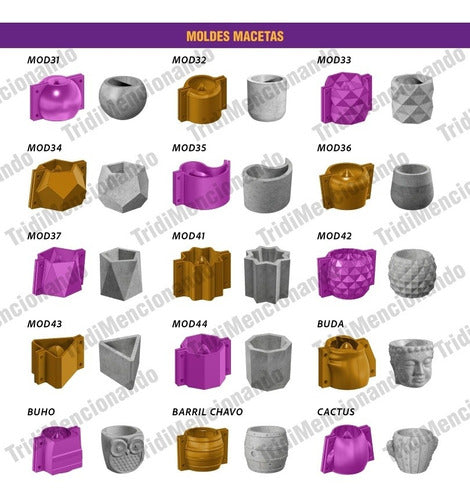 Molde Maceta Cemento: Moldes Para Macetas De Hormigon 3