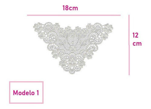 La Villa De Paris Apliques Novias Guipiure X 10u 1