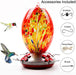 Jalamwang Hummingbird Feeder - Hand Blown Glass - Red Phoenix 1