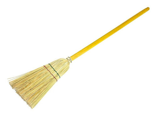 Mar Plast Wooden and Straw Toy Broom 0