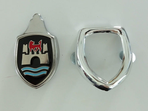 Emblema Insignia Con Moldura Capo Fusca Wolfsburg Aleman 1