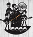 Index Beatles Wall Clock Cutout in Black Wood 3