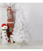 Fekouy White Christmas Tree 180 cm 200 Branches Metal Base 5