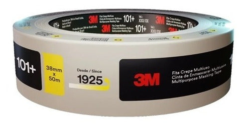 Pack of 10 3M 101+ Masking Paper Tape 38mm x 50m 0