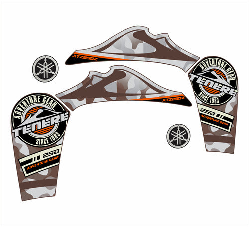 Yamaha Tenere XTZ 250Z Adventure Gear Decals Original Design 0