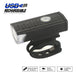 USB Rechargeable Front LED Bike Light Waterproof - 300 Lumens 3