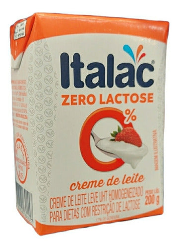 Creme De Leite Zero Lactose Italac Kit 2 Unidades De 200g 1