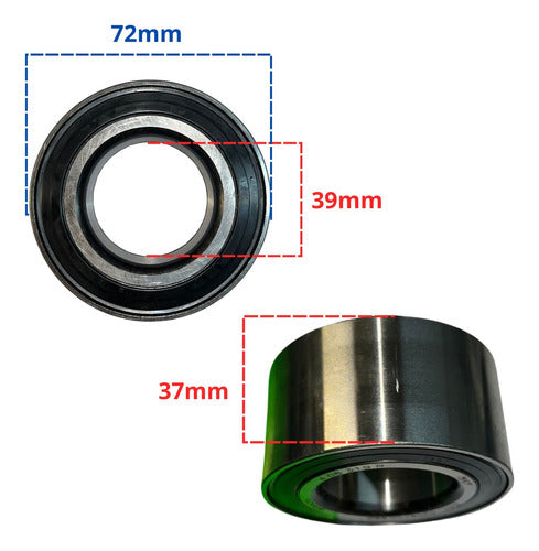 SKF Front Wheel Bearing Kit X2 for Volkswagen and Ford 1