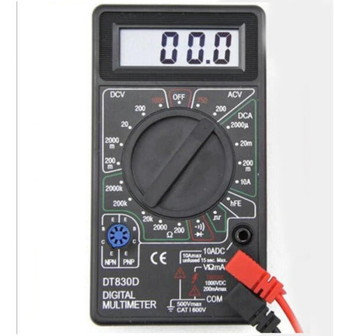 VT-POWER Digital Multimeter Compact with Buzzer DT830D 4