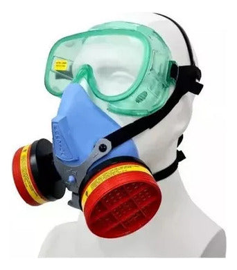 Fravida Semi-Mask Kit with Sprayer Filters + Safety Goggles 1