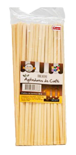 Party Store Coffee Stirrer 18cm X100 Bamboo 0