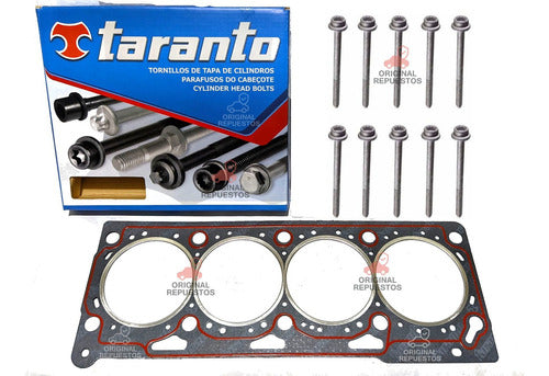 Kit Junta Tapa Cilindros Taranto + Bulones Vw Gol Trend 1