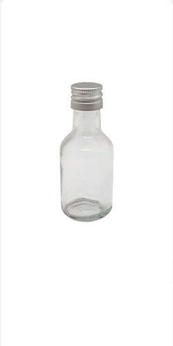 Rigolleau 60 Glass Bottles for Souvenir with Metal Cap 28 Cc 0