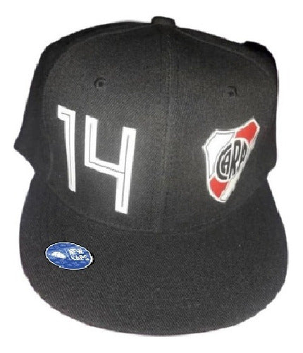 Newcaps Black Flat Cap River Plate #14 Code #178 0