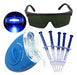 Kit Blanqueador Dental Whitenin Luz Led Uv + Gafas + Jeringa 0