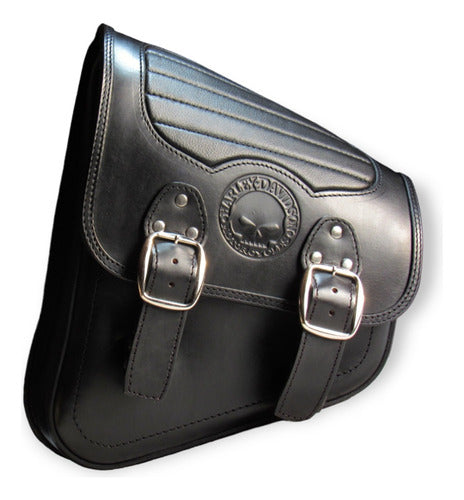 Harley Davidson Softail CLX Leather Saddlebag 0