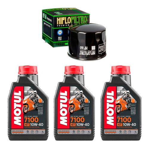 Hiflofiltro Kit Service BMW F 800 GS Motul 7100 Ryd Motos 0