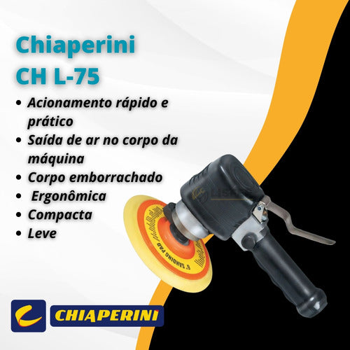 Lixadeira Roto Orbital 6  Ch L-75 - Chiaperini 2