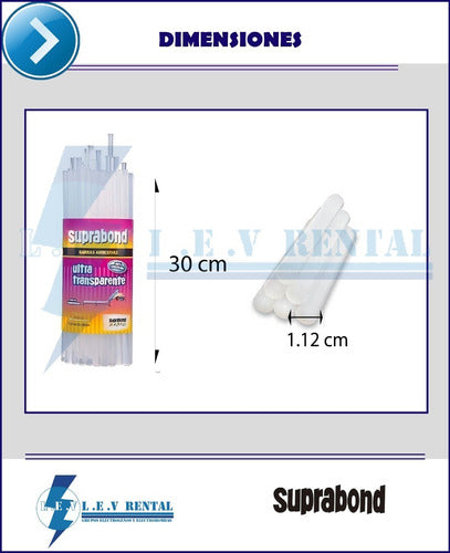 Barras Suprabond Gruesas Ultratransparentes Pistola 500 Gr. 4