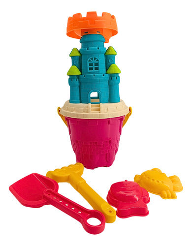 Okidoki Sand Bucket with Castle for Beach 0