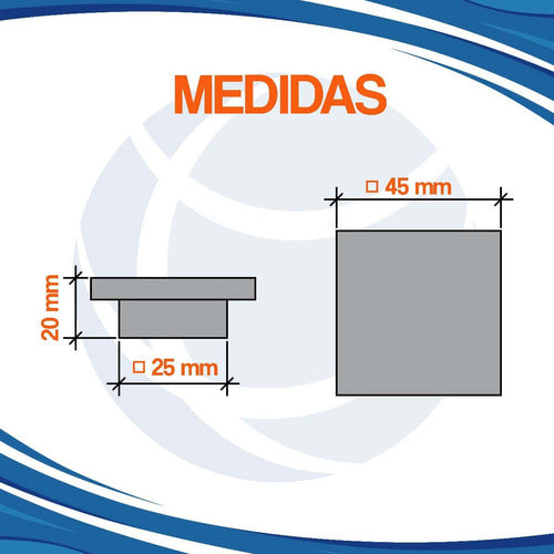 Cima Tirador Manija Mueble Infantil Cajon Cuadrado Gris X10 Uni 2