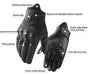 Harssidanzar Gm041us - Guantes De Motocicleta De Cuero Calid 3