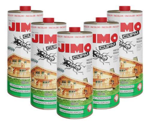 5 Dedetizador Incolor Anti Cupim Jimo Lata Com 900ml 0