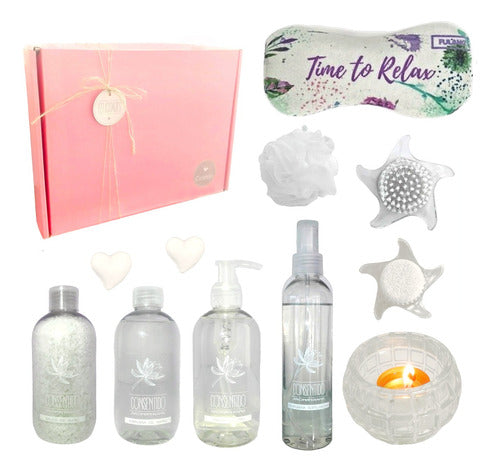 **Spa Jasmine Aroma Gift Box for Her - Relaxation and Enjoyment at Its Best** - Aroma Caja Regalo Felicidades Mujer Spa Jazmín Set Kit N04