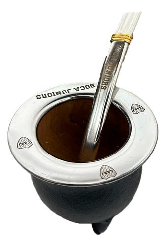 Boca Juniors Premium Personalized Mate Set with Embossed Ring 3