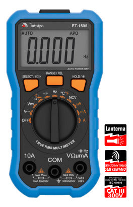 Multimetro Digital Minipa Et-1505 Trms 2