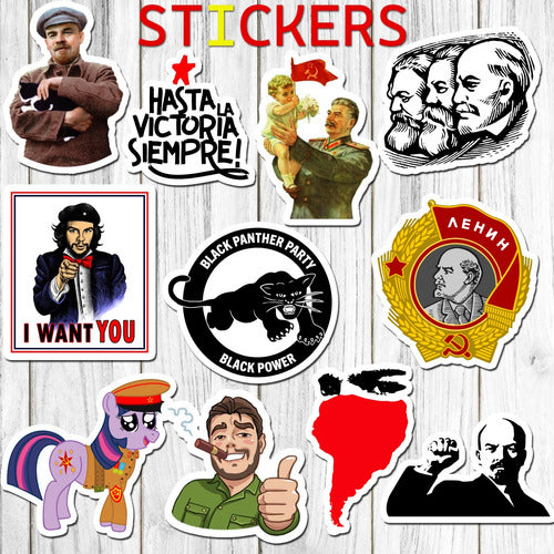 Stickarte_art Stickers Comunismo Che Guevara Socialismo 15 Unidades 2