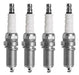 Set of 4 Original Citroen C Elysee 1.6 Nafta Spark Plugs 0