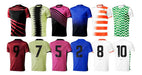 18 Sublimated Numbered Soccer Jerseys Goldeoro Junior 3