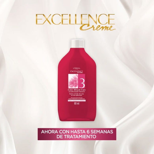 Kit Excellence Tono Castaño + Elvive Colorvive Ct 300ml 3