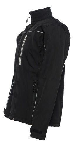 Thermal Waterproof Black Softshell Jacket for Men - Blade Model 7