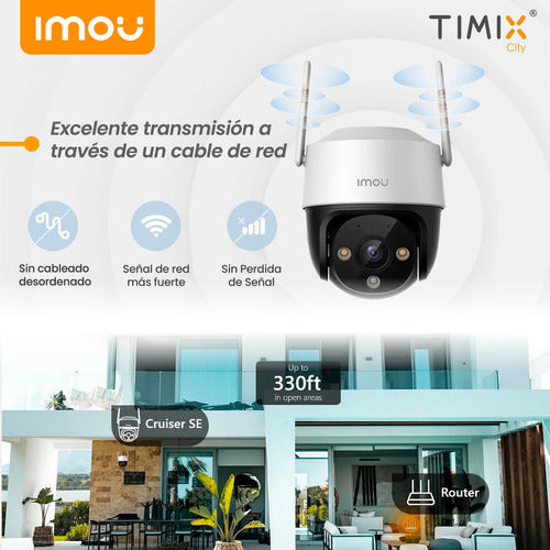 Cámara De Seguridad Wifi Ip Imou Exterior Cruiser Motorizada 2