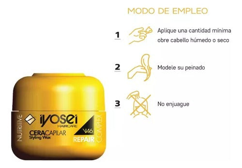 Iyosei Cera Capilar Repair Nutritiva X 50g - Kit X 12 U 1