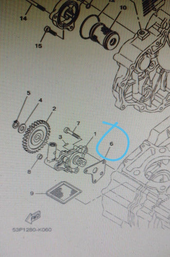 Original Yamaha Junta Bomba De Aceite Xtz 250 1