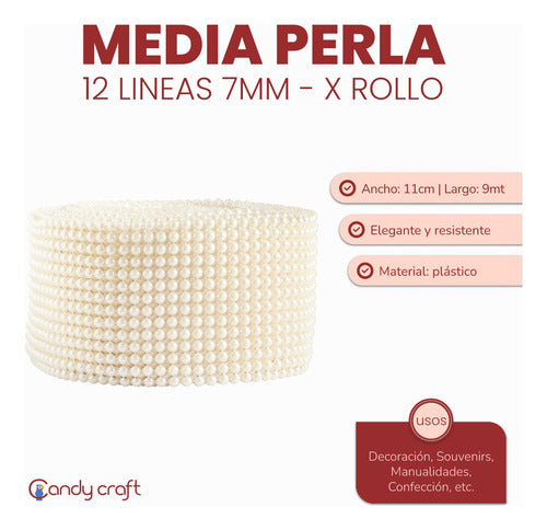 Mesh Pearl Netting 7mm x 9 Meters Roll 1