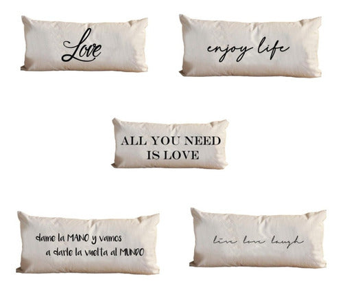 Craco Decorative Phrase Cushion for Home Living Room - Crudo 30x60 7