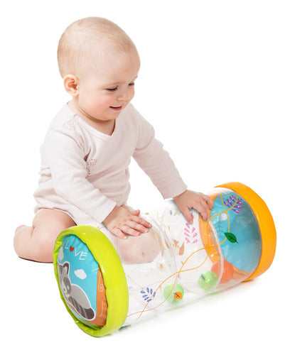 Love Inflatable Cylinder Toy for Crawling Babies with Balls 0